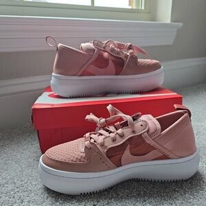 Nike Light Pink Platform Sneakers